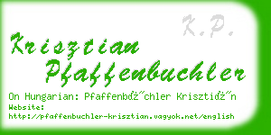 krisztian pfaffenbuchler business card